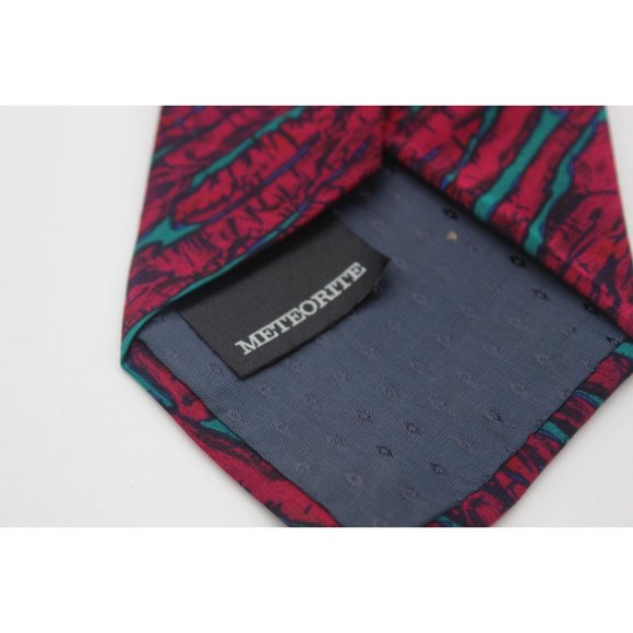 Vintage Stonehenge Molecular Expressions scientific meteorite‎ print silk tie - Picture 11 of 13